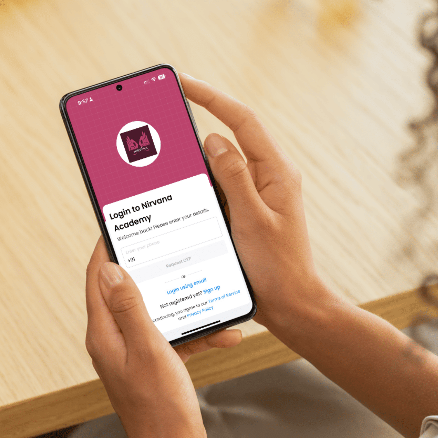 Nirvana App on mobile device